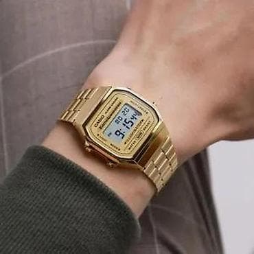 digitalni led rucni satovi: Casio A168WG-9W Vintage Potpuno NOV sat Casio A168WG-9W Vintage — 9