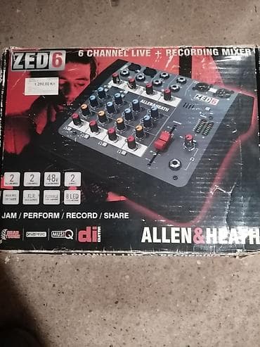 rostilj beli: Allen & Heath ZED-6 kompaktni analogni mikser - 6 ulaza / 2-bus — 8