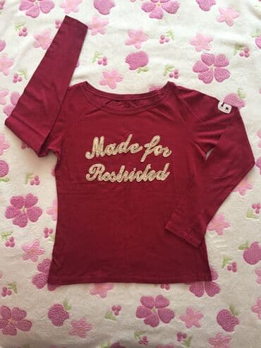 Women's T-shirts and tops: L, Print, color - Red — 1