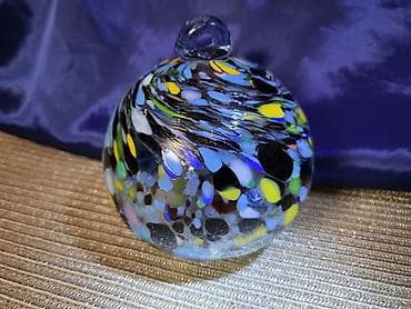 kugla luster: Murano deko kugla Macchia rucni rad tehnika 1960g+. Nova dekorativna — 2