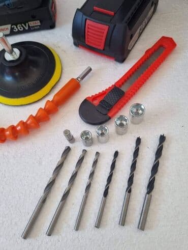 četke za aku bušilicu: Prodajem novu i kvalitetnu aku bušilicu (šrafilica) BOSCH sa dodacima — 2