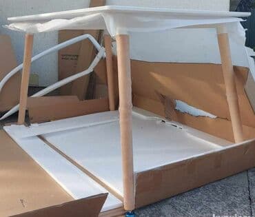 ugaona trpezarija: Trpezarijski stolovi Novo U fabrickom pakovanju! Zaobljeni uglovi, mat — 7