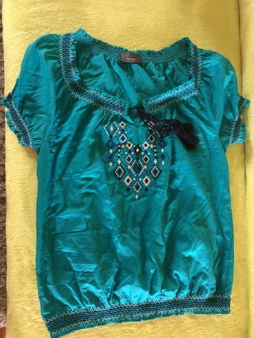 haljine za plažu c a: M (EU 38), Cotton, Geometrical, color - Turquoise — 1