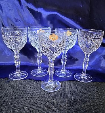 čaše za rasad cena: Case kristal Zajecar za vino iz 70ih. Case kristal rucna — 7