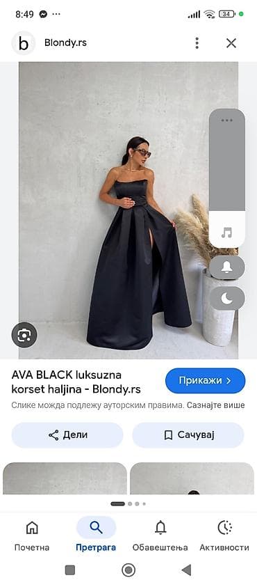 mango topovi: AVA BLACK luksuzna korset haljina – elegantan, dugačak model sa — 1