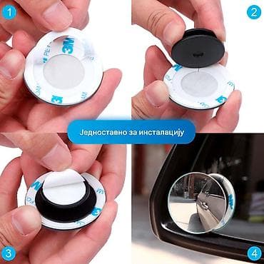 stikeri za auto: Nov komlplet dva ogledala za mrtav ugao. Laka montaza, podesiv polozaj — 8