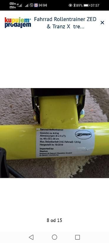 sat na navijanje: ZED Fahrrad Rollentrainer + TranzX trenažer za bicikl - Trenažer za — 6