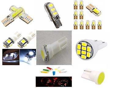 set za polimerizaciju farova 220v: -T10 Silikonska cob led sijalice vodotporne beloplavicaste 6000k 12v — 7