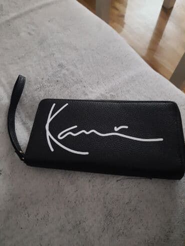 lanac za novcanik: Karl Kani brendiran ženski novcanik. crne boje, veći. Novo — 1