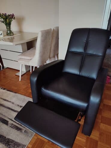 Ostali nameštaj: Fotelja - Veštačka koža, sa kliznim nagibnim mehanizmom i ugrađenim — 2