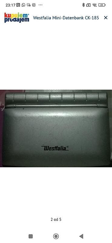 polovna masina za sudove: Westfalia Mini-Datenbank CK-185 – džepni elektronski organizer Opis — 2