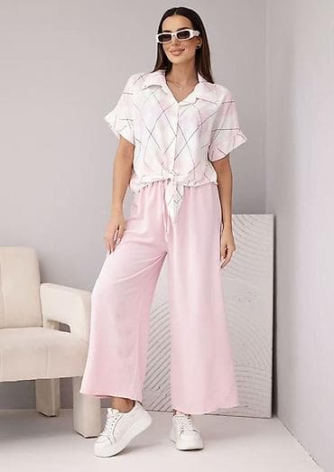 siroke pantalone: ✨✨Top dvodelni komplet – košulja i široke pantalone — 4