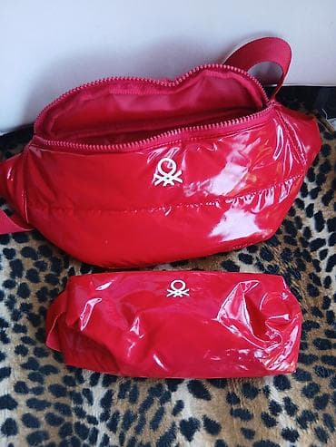 Crvena sportska torbica/struk torba + pernica/set - Brend: United