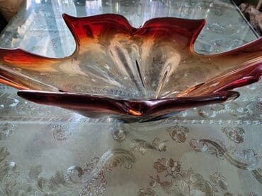 staklene flase cena: Murano velika cinija,rucni rad 60,70te. Velika,retka cinija — 5