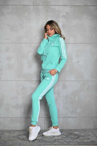 Women's Clothing: Ženski komplet trenerke – gornji deo s rajsferšlusom i kapuljačom + — 2