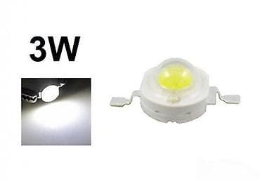 makute alati iskustva: LED dioda 3W – hladno bela - Snaga: 3 W - Tip: High Power LED (jedna — 4