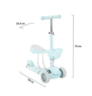 foto puzzle cena: KIKKA BOO Trotinet Makani BONBON 3in1 – Candy blue Šifra proizvoda — 9