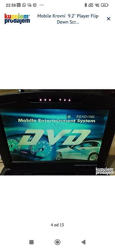 ugradna rerna i ploca: Krovni auto DVD plejer sa preklopnim TFT LCD ekranom 9.2" - Preklopni — 4