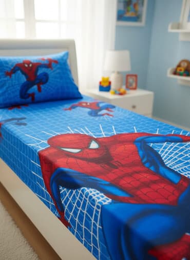 posteljine 3d: Posteljina za decu, Pamuk, bоја - Tamnoplava, Domaće — 1