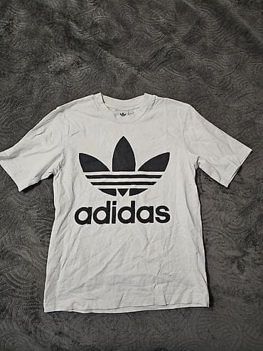 velicine majica: Men's T-shirt Adidas, bоја - Bela — 1