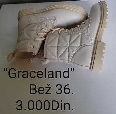 gucci papuce zenske: Nove Graceland ženske čizme, broj 36 - Boja: Bež - Model: gležnjače — 2