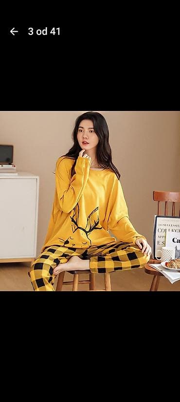 Kape i aksesoari: Ženske pidžame – dvodelni kompleti - Gornji deo: dug rukav, udoban — 3