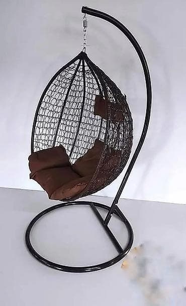 Viseća ljuljaška fotelja – jaje, sa stalkom - Konstrukcija: čelični