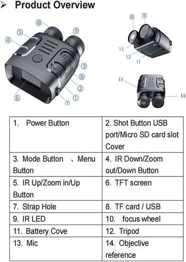 Muzički instrumenti: Digitalni dvogled sa snimanjem – 10MP foto i 1080p FHD video sa zvukom — 7