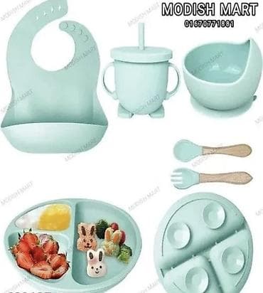 tabla za alat uradi sam: Komplet za ishranu bebe od silikona – više delova i boja Sadržaj — 1