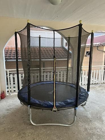 Trampolina sa zaštitnom mrežom - Prečnik približno 180 cm -Slabo