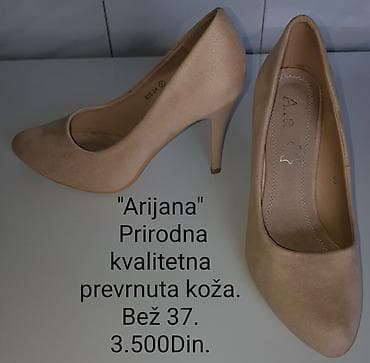 naocare na magnet: Ženske salonke “Arijana” – bež, veličina 37 - Materijal: prirodna — 7