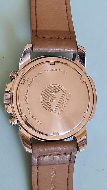 bež boja: Lorus muški hronograf – 100 m - Model: Lorus Chronograph (mehanizam — 3