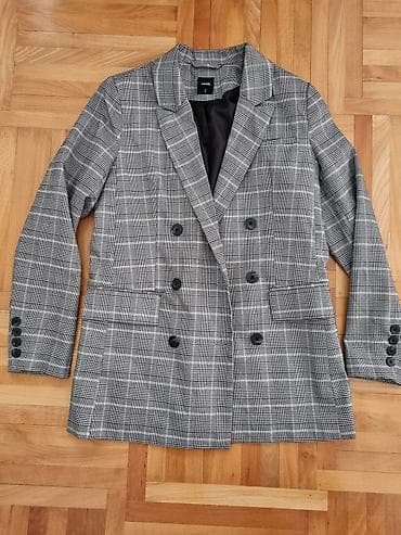 wrangler patike: Ženski karirani blejzer – dvoredno kopčanje - Model: klasični — 1