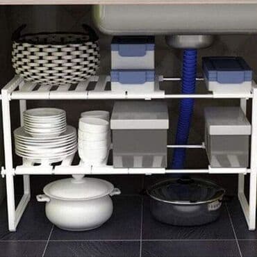 plasticne police: Cena 2000 dinara Organizator za skladištenje ispod sudopere Cevi od — 1