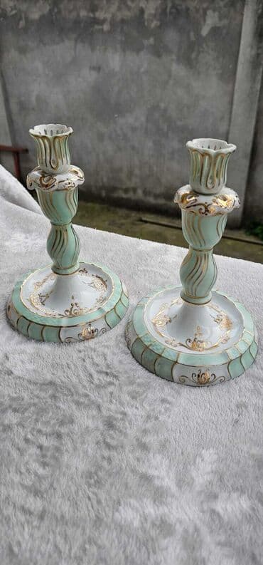 srafcigeri set: Set of candlesticks, color - White — 6