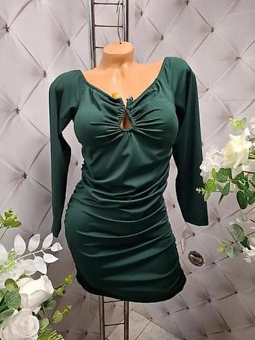 Dresses: Elegantne ženske haljine – večernji modeli sa dugim rukavima - — 9
