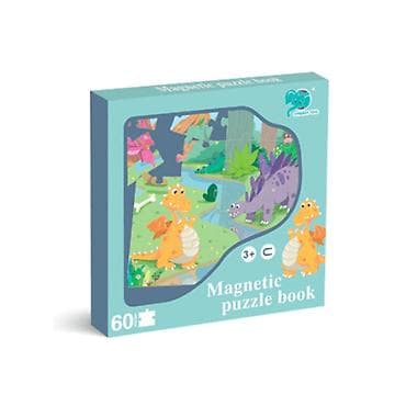 JUNGLE Knjiga magnetnih slagalica – Dino - Tip: magnetna knjiga sa