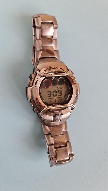satovi patek: Digitalni ručni sat Submarine – metalna narukvica - Kućište i — 3