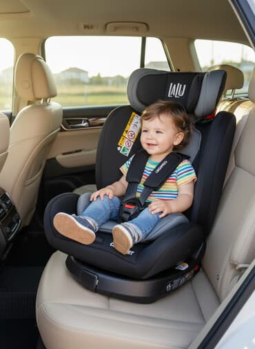 Dečije auto-sedište LALU Comfort (rotirajuće) - Rotirajuća baza 360°