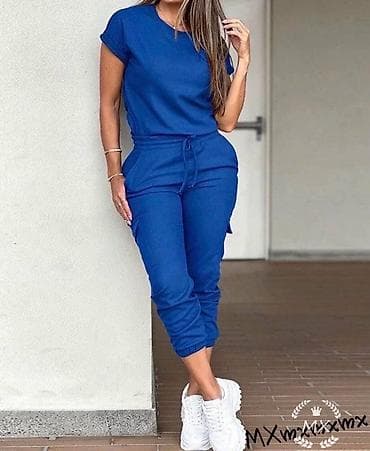 zenski rančevi david jones online: Dva‑dela ženski komplet – majica i jogger pantalone - Kroj: udoban — 3