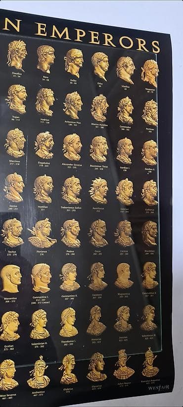 sofa od bele kože: ▪︎Poster “Roman Emperors” – za ljubitelje antike, edukativni i — 2