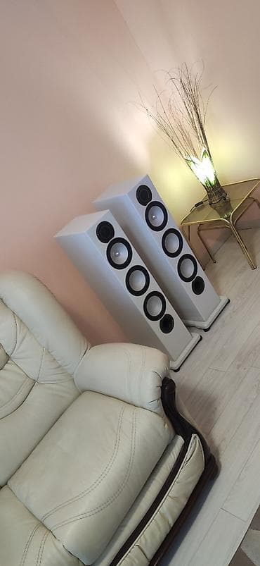 aktivni zvucnici sa pojacalom: Monitor Audio Silver RX8, elegantna bela klavir lak boja (za koju se — 1