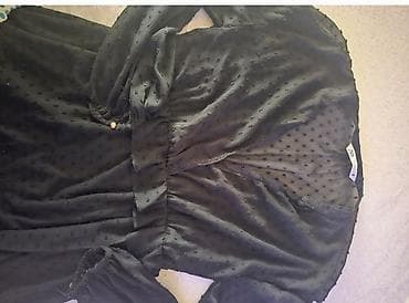 Haljine: Crna haljina na preklop (wrap) – ZARA - Materijal: lagani, providni — 3