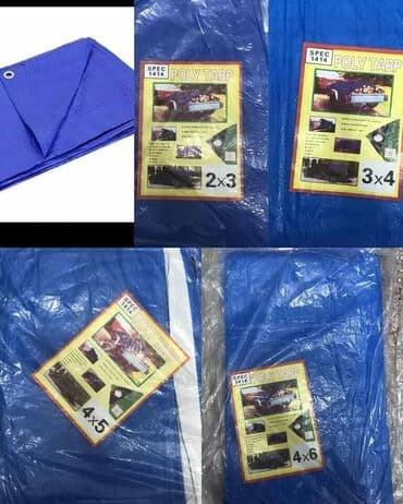 ograde i kapije za dvoriste: Plava poliesterska cerada, dostupna u dimenzijama 2x3, 3x4, 4x5 i 4x6 — 1