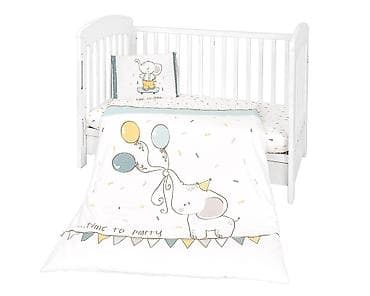 Posteljina sa ogradicom 6 delova 60×120 – KKB Elephant Time (šifra na lalafo.rs Posteljina sa ogradicom 6 delova 60×120 – KKB Elephant Time (šifra