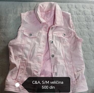 Prsluci: C&A, S (EU 36), Teksas, bоја - Roze — 1