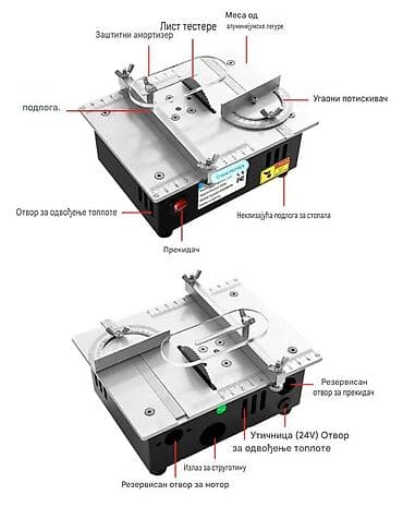 lisicarka testera lidl: Nova mala stona testera snaga 96W. Ima laserski izgravirane podeoke za — 6