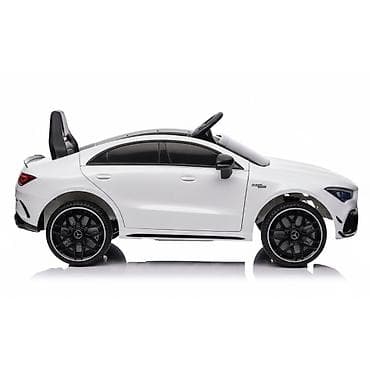 luksuzni donji ves: Mercedes-Benz AMG CLA 45 – dečiji automobil na akumulator, beli (šifra — 3