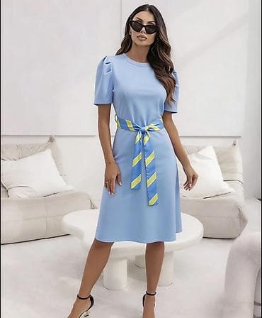 patike na platformu: 🔥Elegantna midi haljina sa pojasom na pruge
✅2300 din — 6