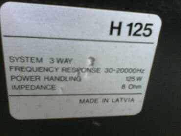 Foto i video kamere: Art audio H 125 - 2 para odlicni zvucnici; 8 inca; 8 oma; 125w; — 2